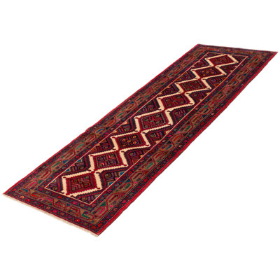 Tapis de couloir unique en laine 3 pi 5 po x 10 pi 4 po Lennin