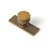 1.1'' Diameter Antique Brass Circle Knob With Backplate-Set of 6-116402898