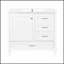 36 Inch White Bathroom Vanity with Solid Pine Frame, Soft Close Door, and 3 Drawers for Modern Storage and Aesthetic Appeal-288642112