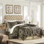 Très grand édredon 4 pièces - 1 édredon, 2 taies décoratives, jupe de lit, design exquis, fermeture à glissière cachée, chenille, mise à niveau de la Constitution 2022, avant, arrière solide, satin antique