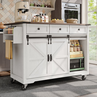 140 cm W Kitchen Island with Top