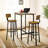 Coralia Counter Stool with Metal Frame