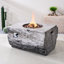Table de foyer d'extérieur au propane H 23,8 po x l 40 po Dangelo-83571199