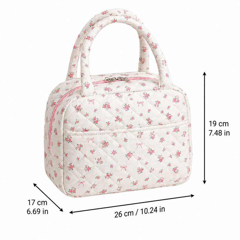 Sac à bento fleuri Clot h Candy Bages taille moyenne