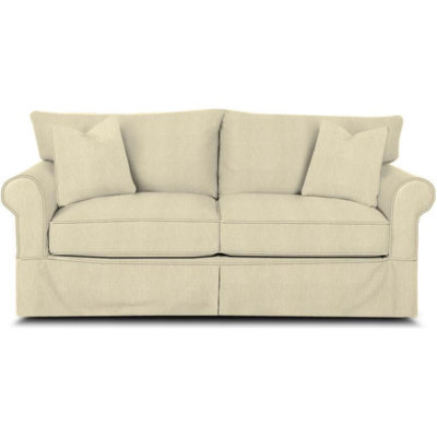 Amari 84"" Rolled Arm Slipcovered Sofa with Reversible Cushions -  Wayfair Custom Upholstery™, C161EC4FB9CD4927BDF897D18BDED7DB