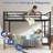 Twin Over Twin Heavy Duty Metal Bunk Bed, Space-Saving Design-697664620