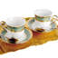 Tasse à thé et soucoupe bohémienne en porcelaine Magnifique siècle