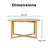 Adore Decor Dahlia Coffee Table
