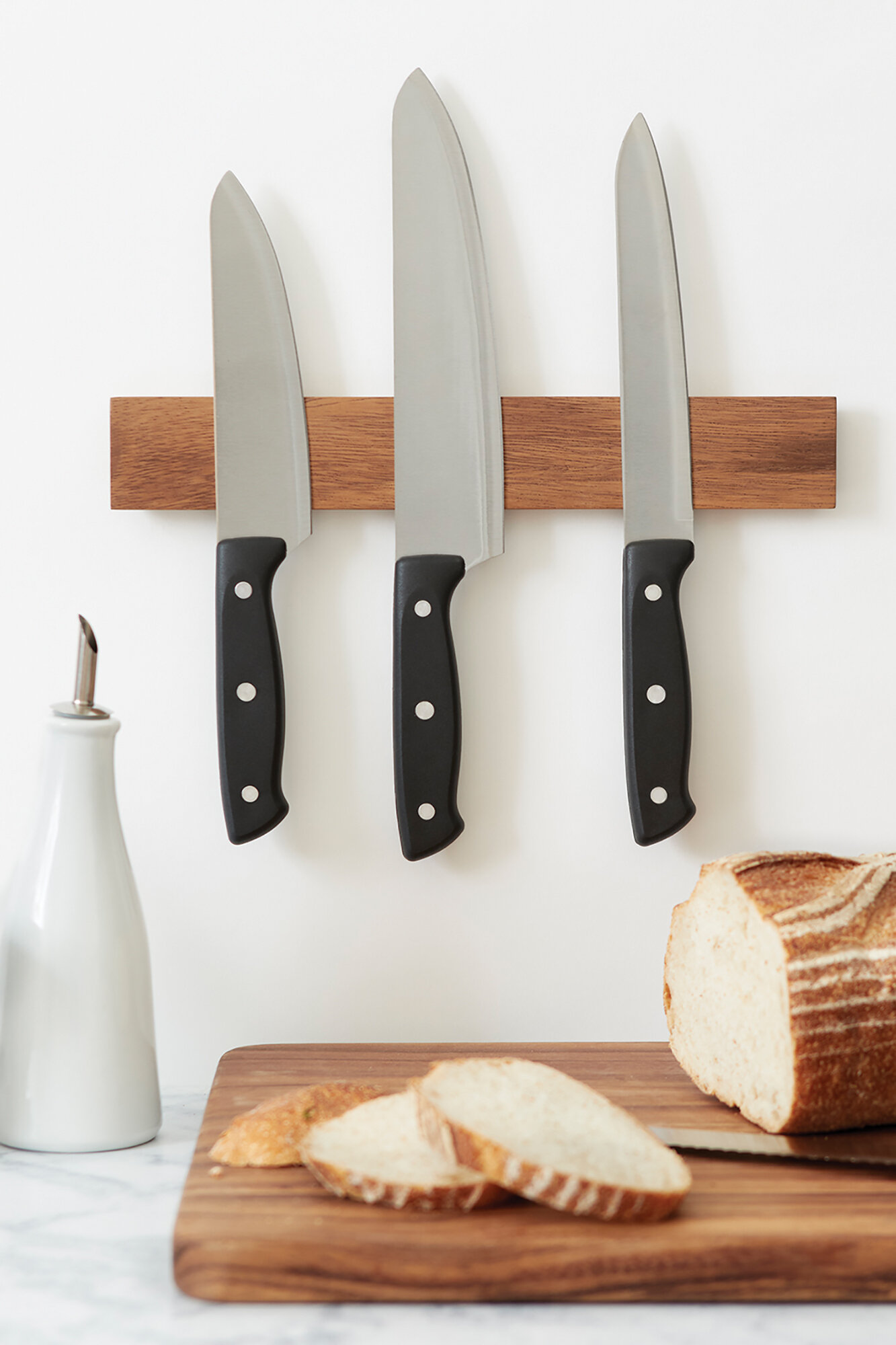 Zulay Kitchen Walnut Magnetic Knife Holder