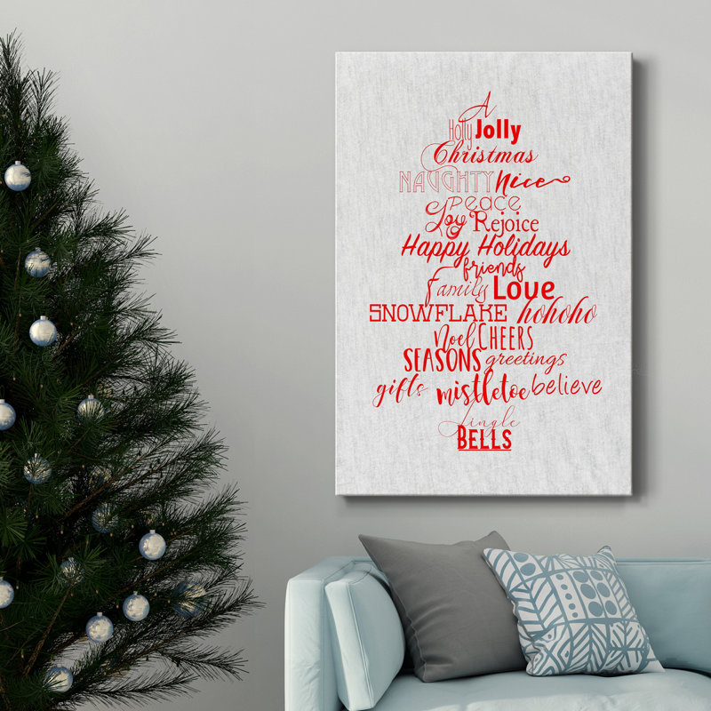 " Christmas Type Tree ", 12" H x 8" W x 1" D