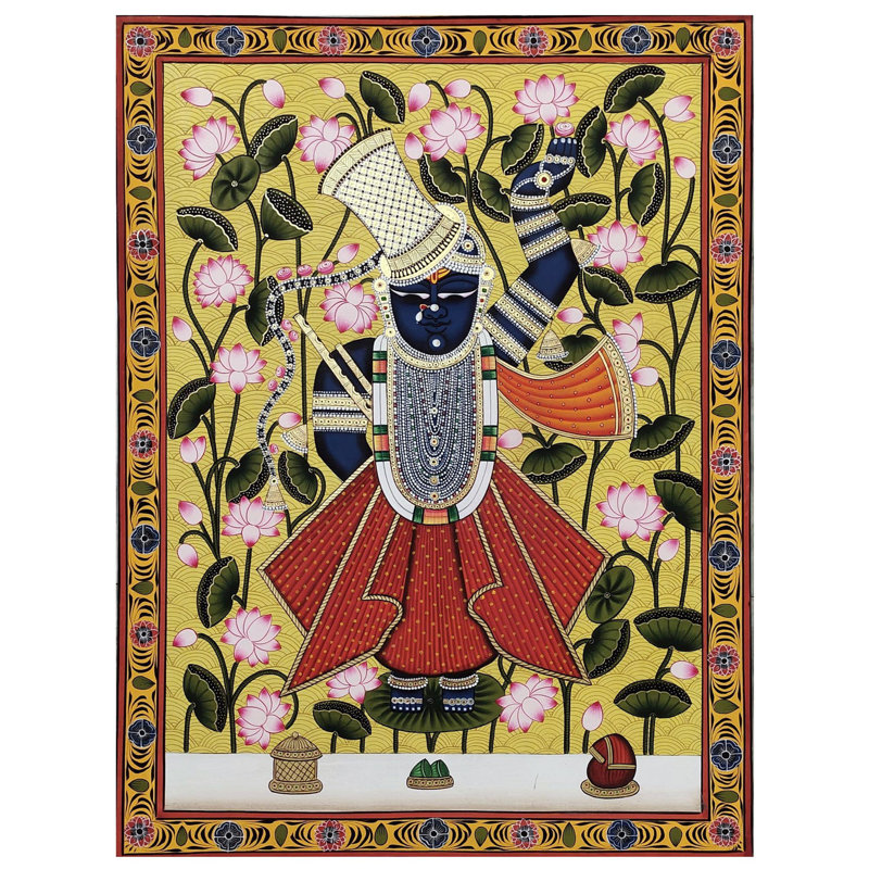 Shrinath-ji | Couleur naturelle sur toile | Par Jagriti Bhardwaj