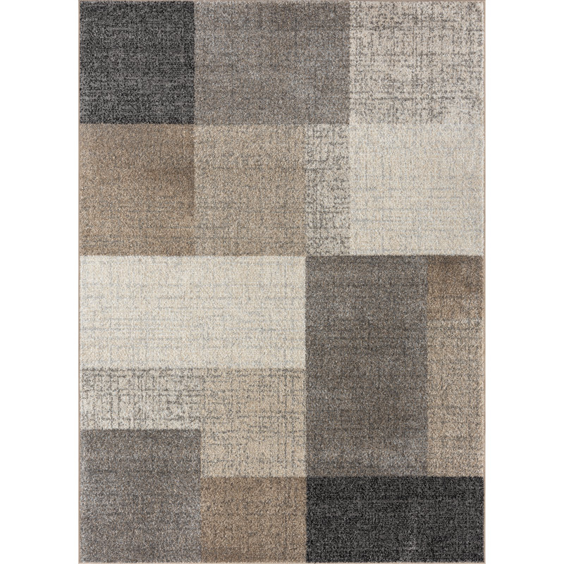Cashton Geometric Print Area Rug, Beige, Rectangle 200 x 280cm