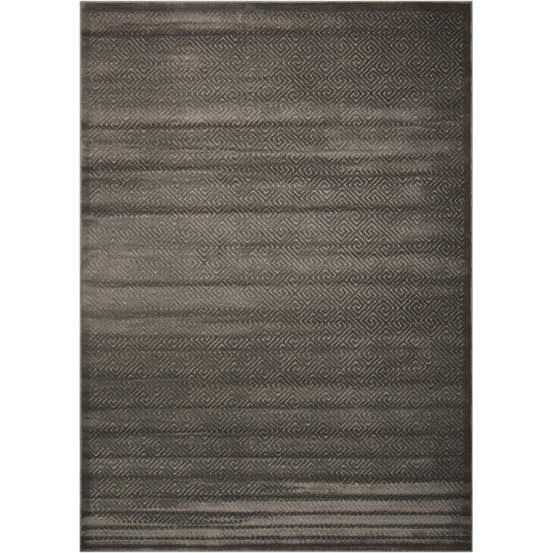 Tapis brun à motif géométrique Baildon, Rectangle 2 pi 6 po x 4 pi