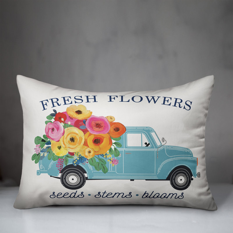  Coussin lombaire intérieur / extérieur Fresh Flowers