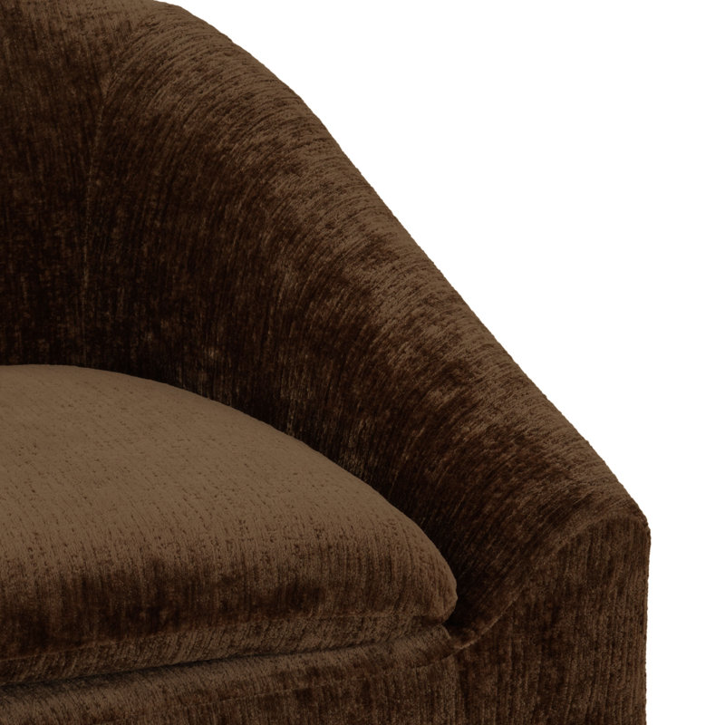 Kagan Chenille Counter Stool, Counter Stool (26.8" Seat Height), Brown