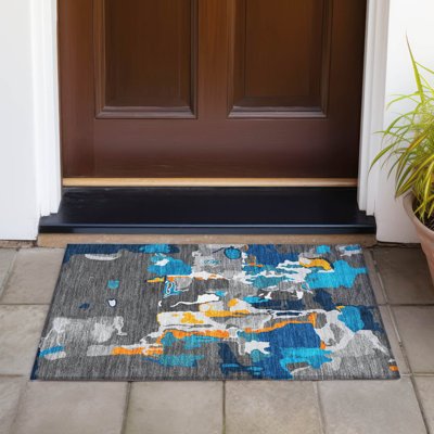  Tapis intérieur / extérieur lavable à la machine Chayden ACN1028