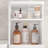 Aarn Plastic Foldable Stackable Storage Box On Wheels, Slim Bathroom Storage Cabinet With Doors And Shelves, Tall Narrow Bathroom Storage Organizer With Movable Wheels-1647597114