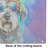 Schnauzer Hippie Dawg Glass Cutting Board Large
