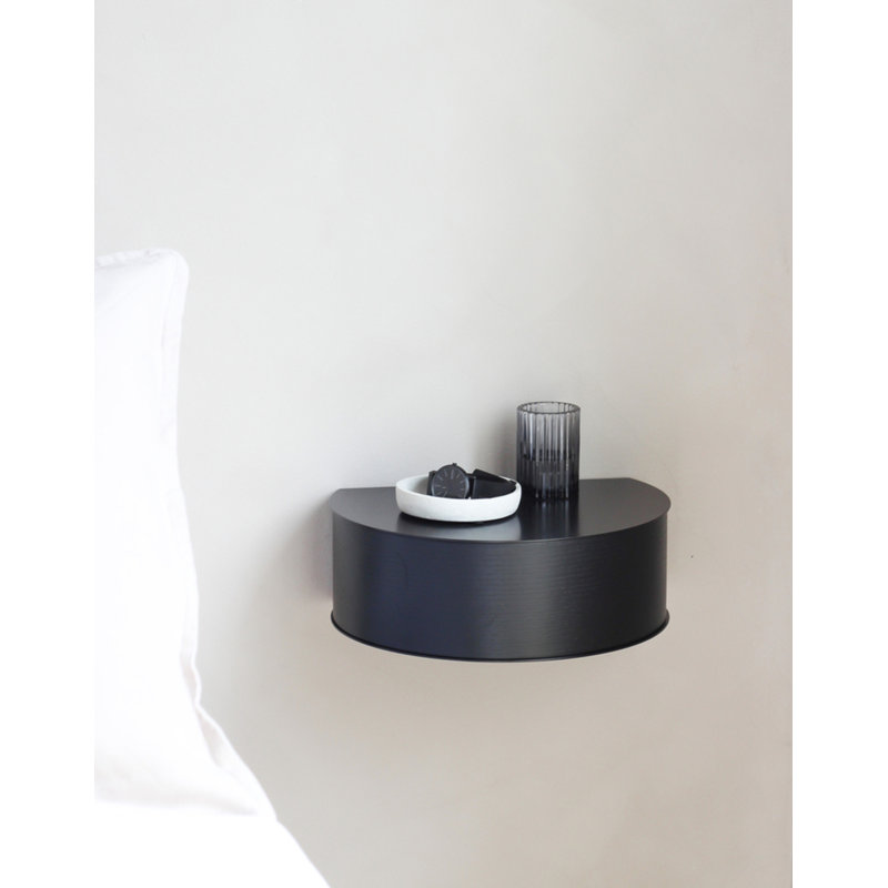 Wallie Wall Drawer, Black