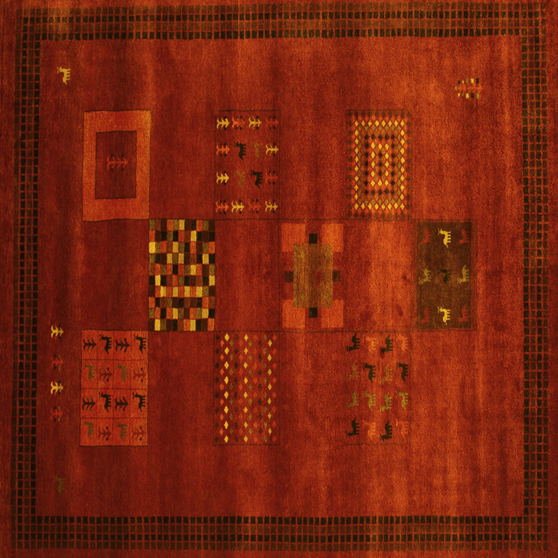 Performance Oriental Indoor Rug, Square 4'