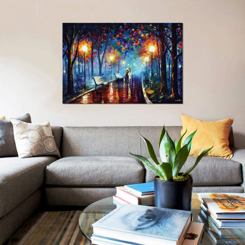 Misty Mood by Leonid Afremov - Wrapped Canvas Painting, 66.04 cm H x 45.72 cm W x 3.175 cm D