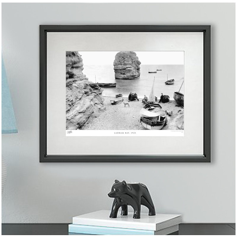 Ladram Bay, 1925 by Francis Frith - Single Picture Frame Print, 40cm H x 50cm W x 2.3cm D