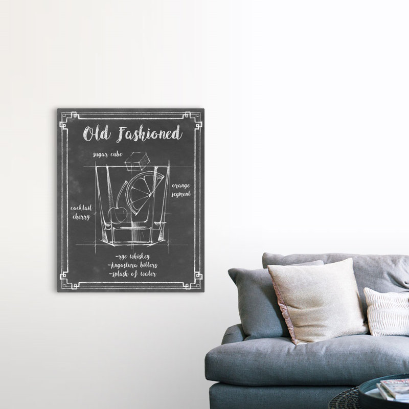 Mixology I - Impression sur toile, Toile tendue, H 45 po x l 36 po x P 1,25 po