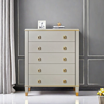 Commode d'appoint 5 tiroirs Modern Light Luxury