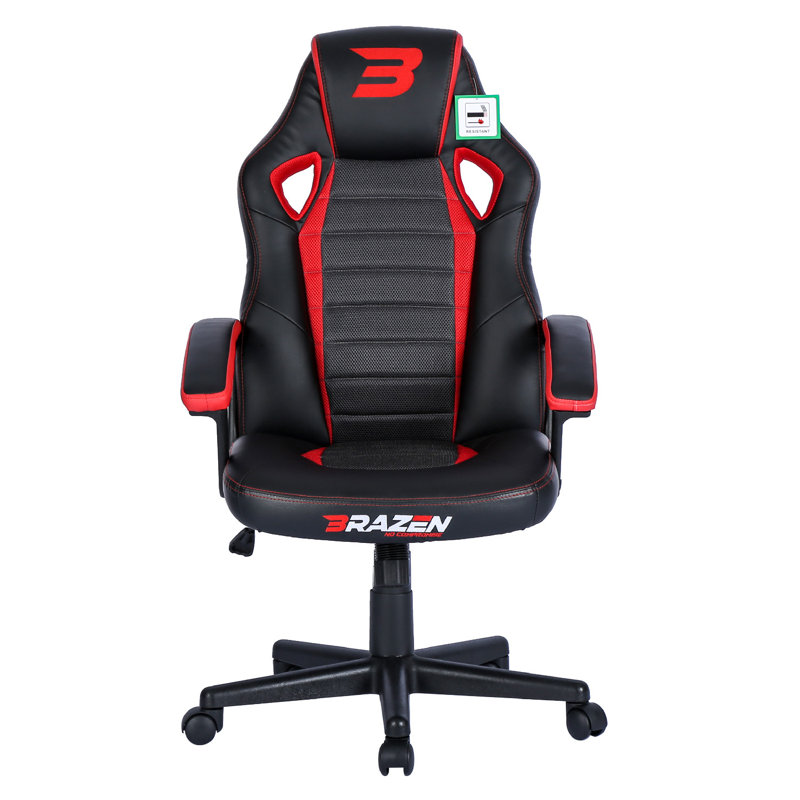 BraZen Salute PC Gaming Chair, Red