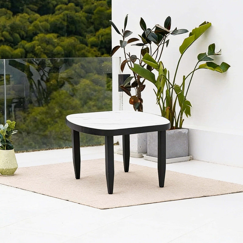 Table d'appoint Modern Modern Elegance Arc, 18.11" H x 23.62" W x 23.62" D