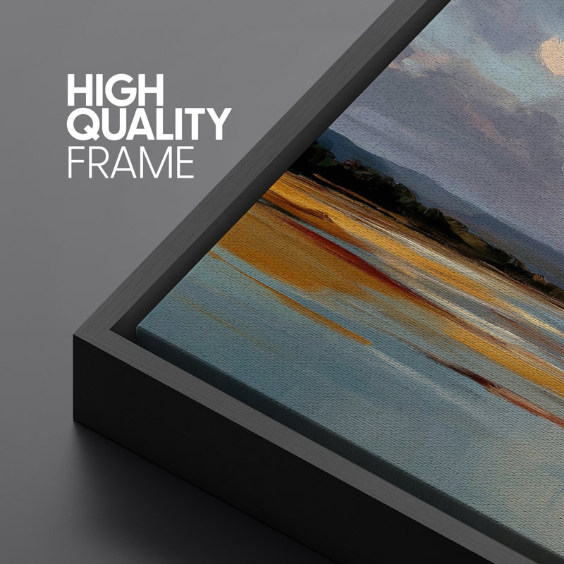 «Pastel Coastal Sunset Seascape», images de salon plage sereine, impression sur toile encadrée, H 30 po x l 60 po x P 1,5 po