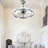 Ausable 24'' Futuristic UFO Design DIY Shapes Bladeless LED Ceiling Fan with Dimmable Lights and Remote-1503140024