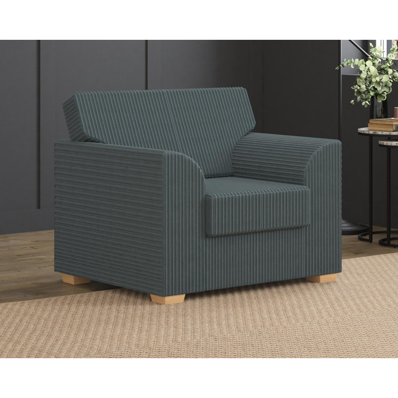 Upholstered Armchair, Charcoal