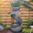 Marelin Hand Crafted Weather Resistant Floor Fountain with Light