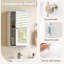 Armoire à pharmacie murale blanche avec porte ajustable et réversible