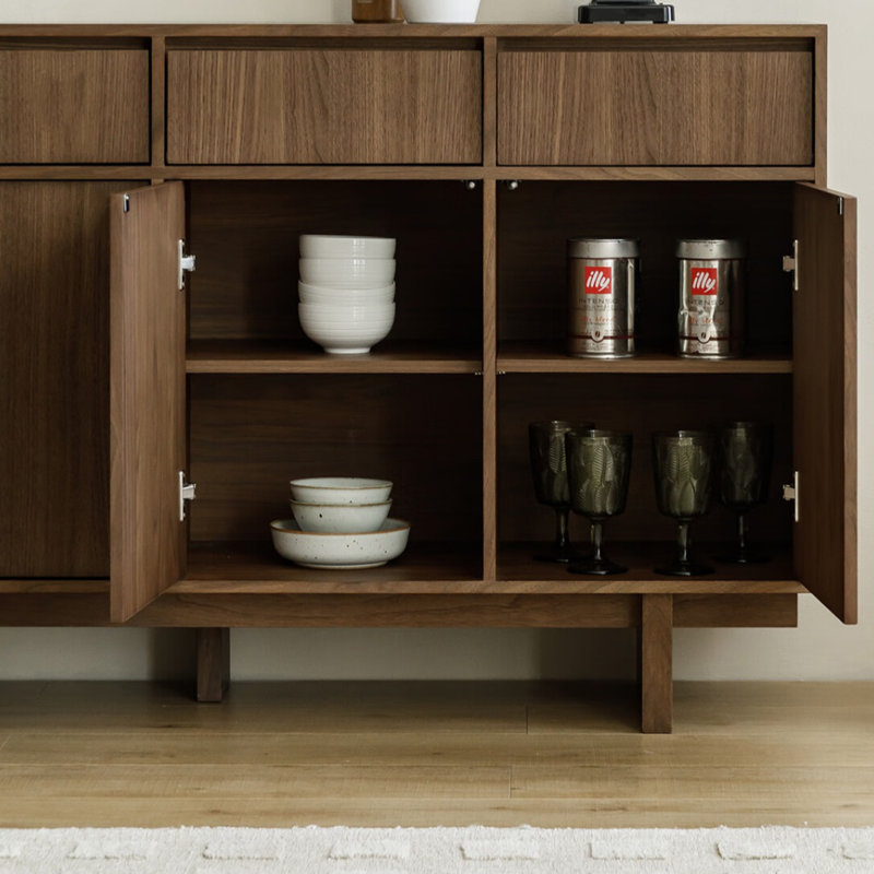 Buffet Retro Bone Line, Noyer