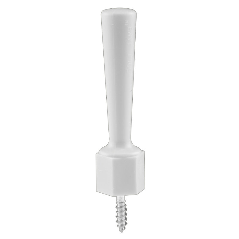 Prime-Line Flexible Vinyl Door Stop, Soft Jamb, White