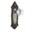 Victorian Plate with Decorative Keyhole and Round Clear Crystal Door Knob-546603514-546603507