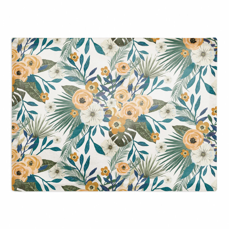 Napperon Tropical 14 ", Blanc