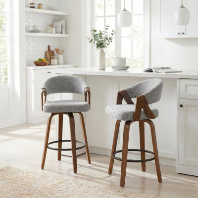 Providence Upholstered Swivel Counter Stool