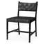 Dining Chair Tiberio Black Leather Classic Black