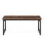 Grand bureau d'ordinateur moderne de 63 po pour bureau à domicile - Table d'écriture robuste avec structure en acier, poste de travail industriel avec bureau spacieux et pieds réglables-801820344