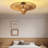 Boho Rattan Flush Mount Ceiling Light, Handwoven Bamboo Ceiling Lamp for Bedroom Living Room Entryway-93450754