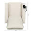 Fauteuil inclinable moderne beige - Rembourrage en mousse avec structure en métal pour adultes, fonction réglable, support pour téléphone et espaces de vie pour tasses