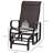 Outdoor Glider In Brown - Breathable Material, Strong Load Capacity Backyard Chair By , Ergonomic Support, Smooth Rocking, Quick-Drying