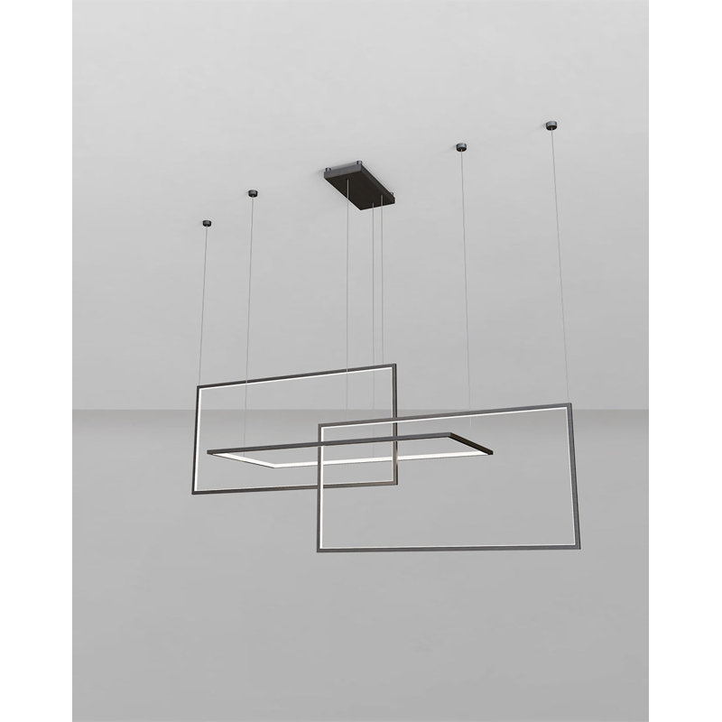 Eire - Linear Pendant - Dark Matt, Dark Matt