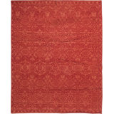 Modern One-of-a-Kind Rectangle 8' X 9'9" Hand Knotted Area Rug