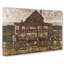 House With Shingle Roof by Egon Schiele - Wrapped Canvas Painting-61854128