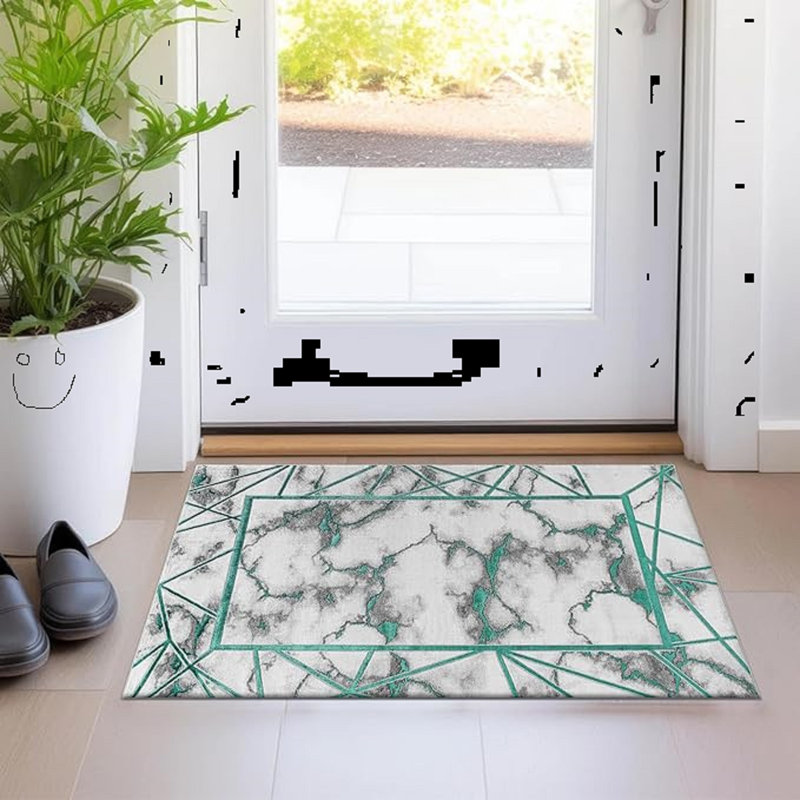 Abstract Area Rug, Rectangle 60 x 110 cm