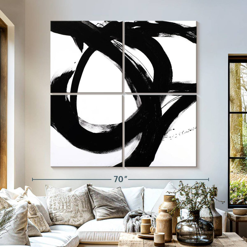 Circular Strokes I, H 57 po x l 57 po